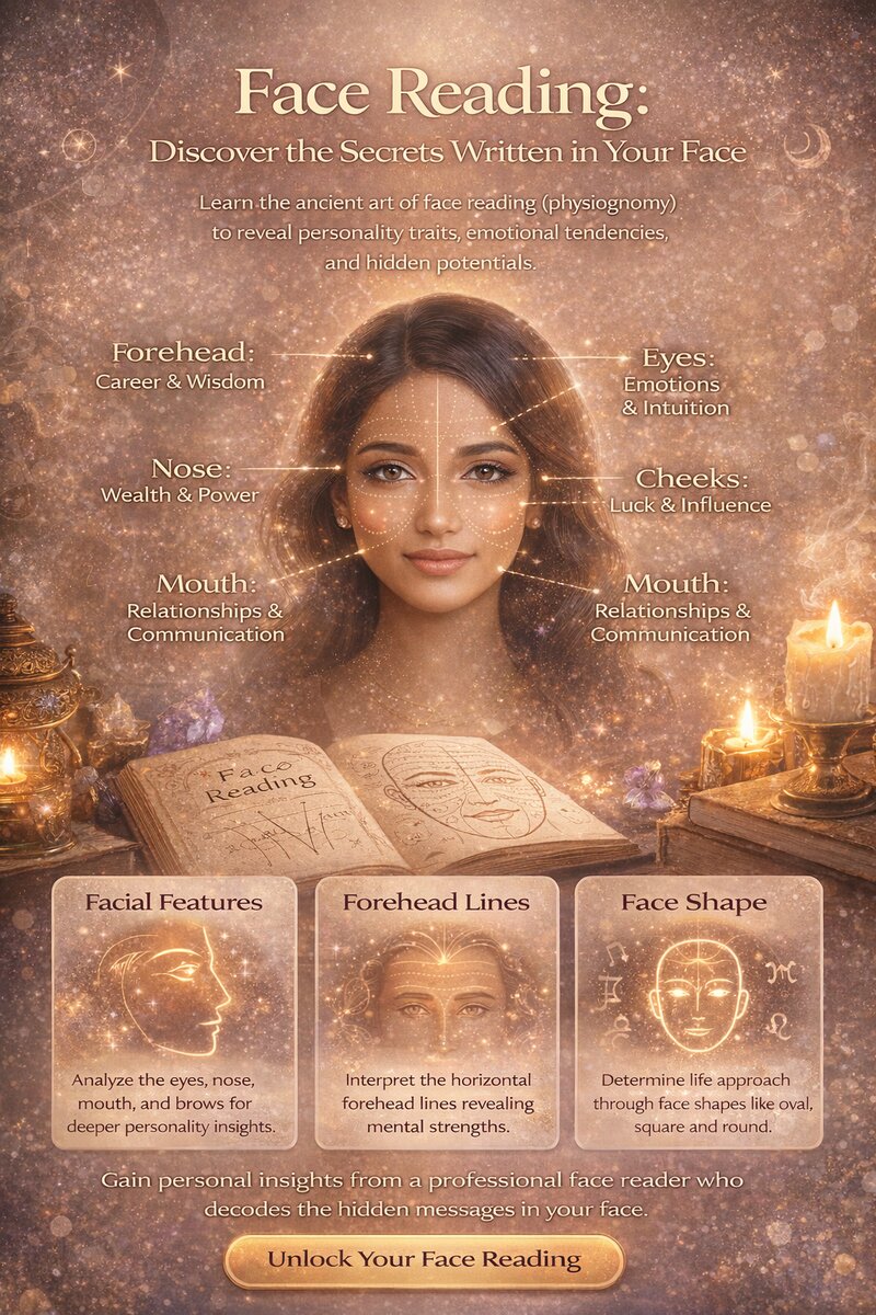 Face reading physiognomy analysis